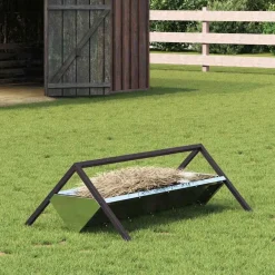 vidaXL Abrevadero para ganado Plateado 111 x 76 x 38 cm Acero galvanizado New
