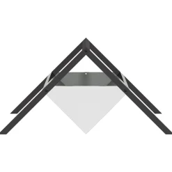 vidaXL Abrevadero para ganado Plateado 111 x 76 x 38 cm Acero galvanizado New