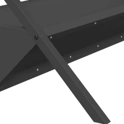 vidaXL Abrevadero para ganado 111 x 76 x 38 cm Negro Discount