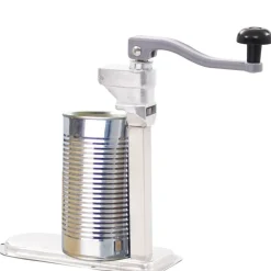 vidaXL Abridor latas de aluminio y acero inoxidable plateado 70 cm