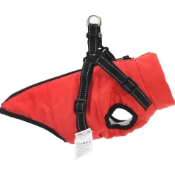 vidaXL Abrigo para Perros L24 Vellón y poliéster Rojo Hot