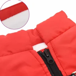 vidaXL Abrigo para Perros L24 Vellón y poliéster Rojo Hot