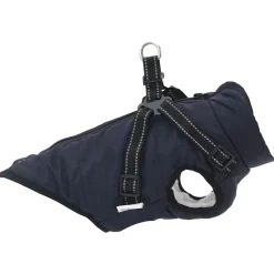 vidaXL Productos Para Mascotas-Abrigo perro con arnés impermeable reflectante L24