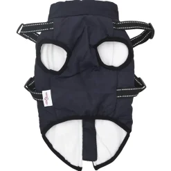 vidaXL Productos Para Mascotas-Abrigo perro con arnés impermeable reflectante L24