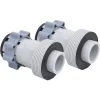 vidaXL Adaptadores para manguera de piscina tipo B 2 unidades New