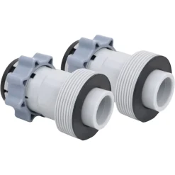 vidaXL Adaptadores para manguera de piscina tipo B 2 unidades New
