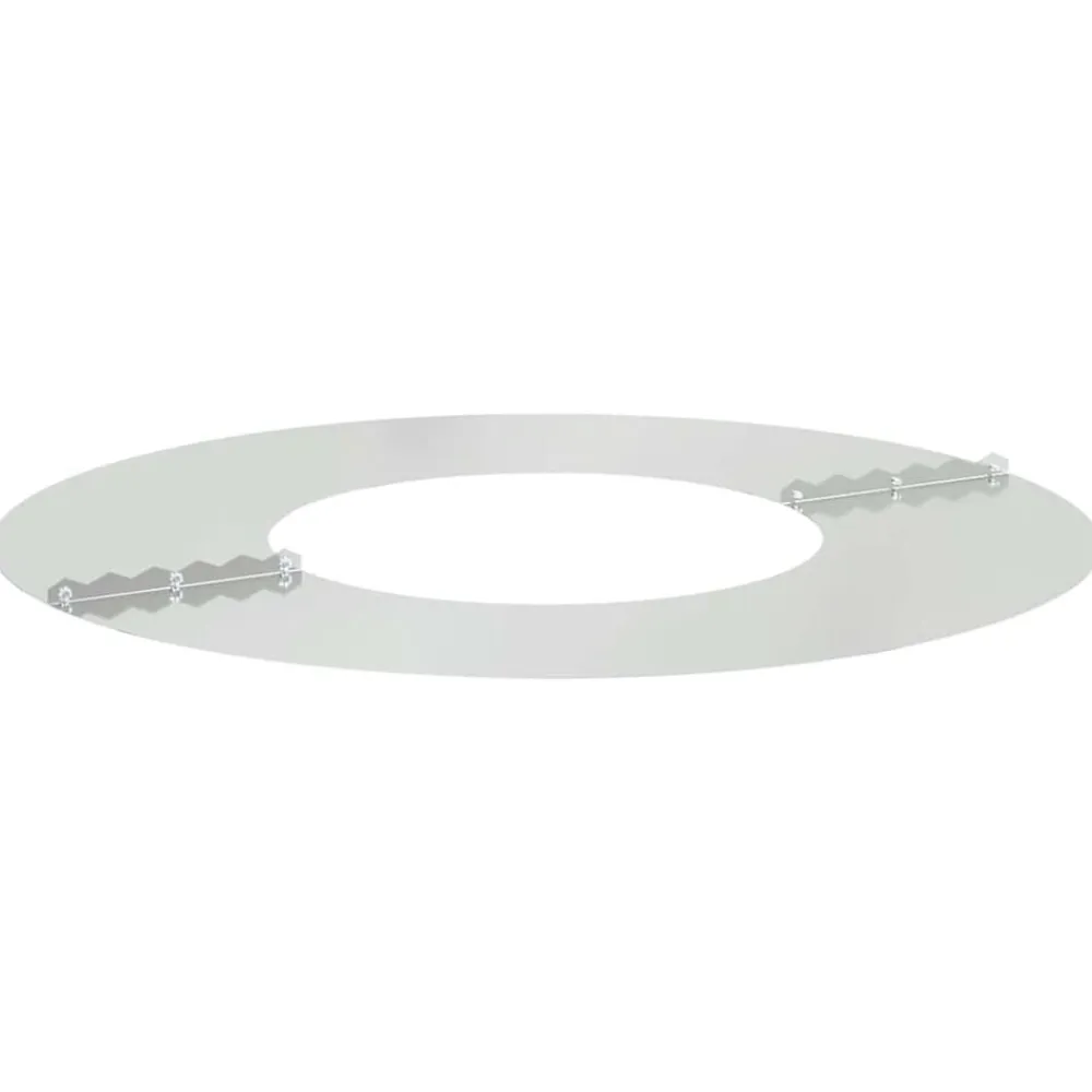 vidaXL adecuado para Anillo de Árbol Plano Plateado Ø30 / 60 cm Galvanizado Discount