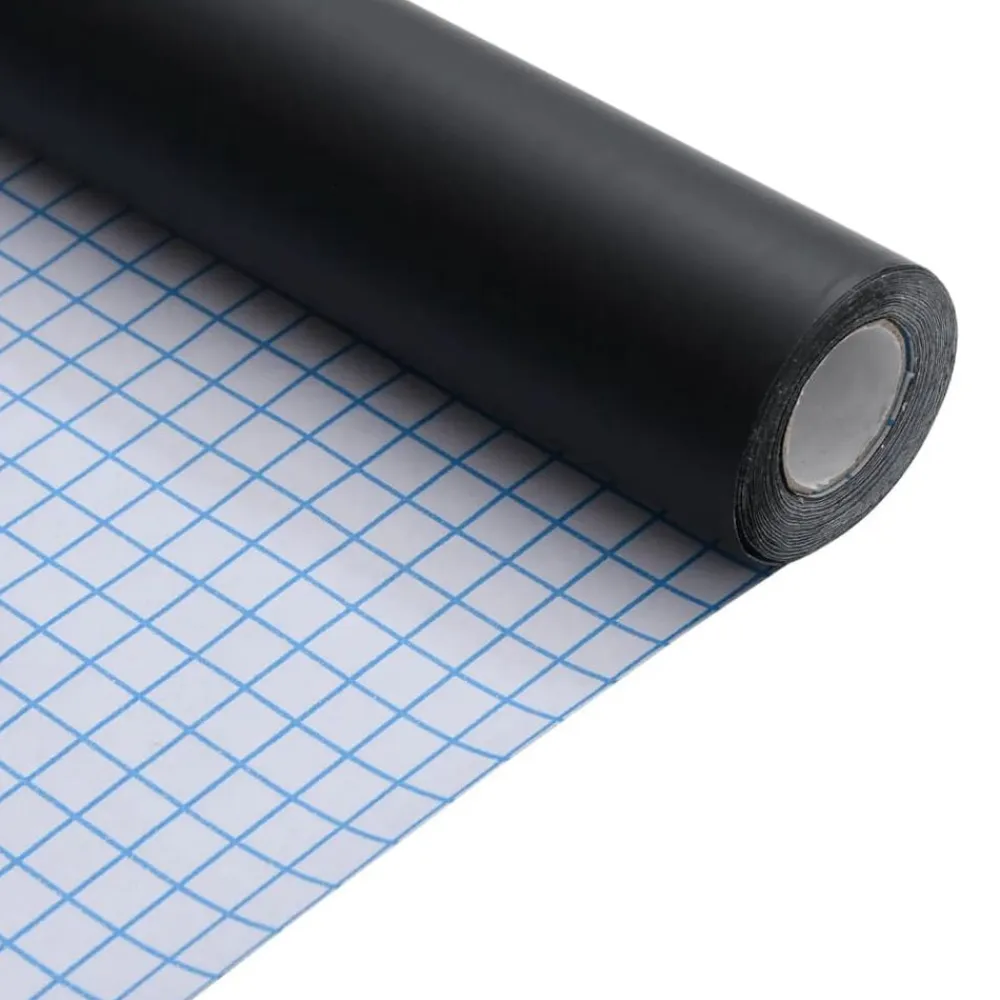 vidaXL Adhesivo para muebles autoadhesivo mate 90x500 cm PVC Negro Online