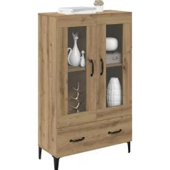 vidaXL Alacena con cajón Roble artesanal 70 x 31 x 115 cm Roble artisan New