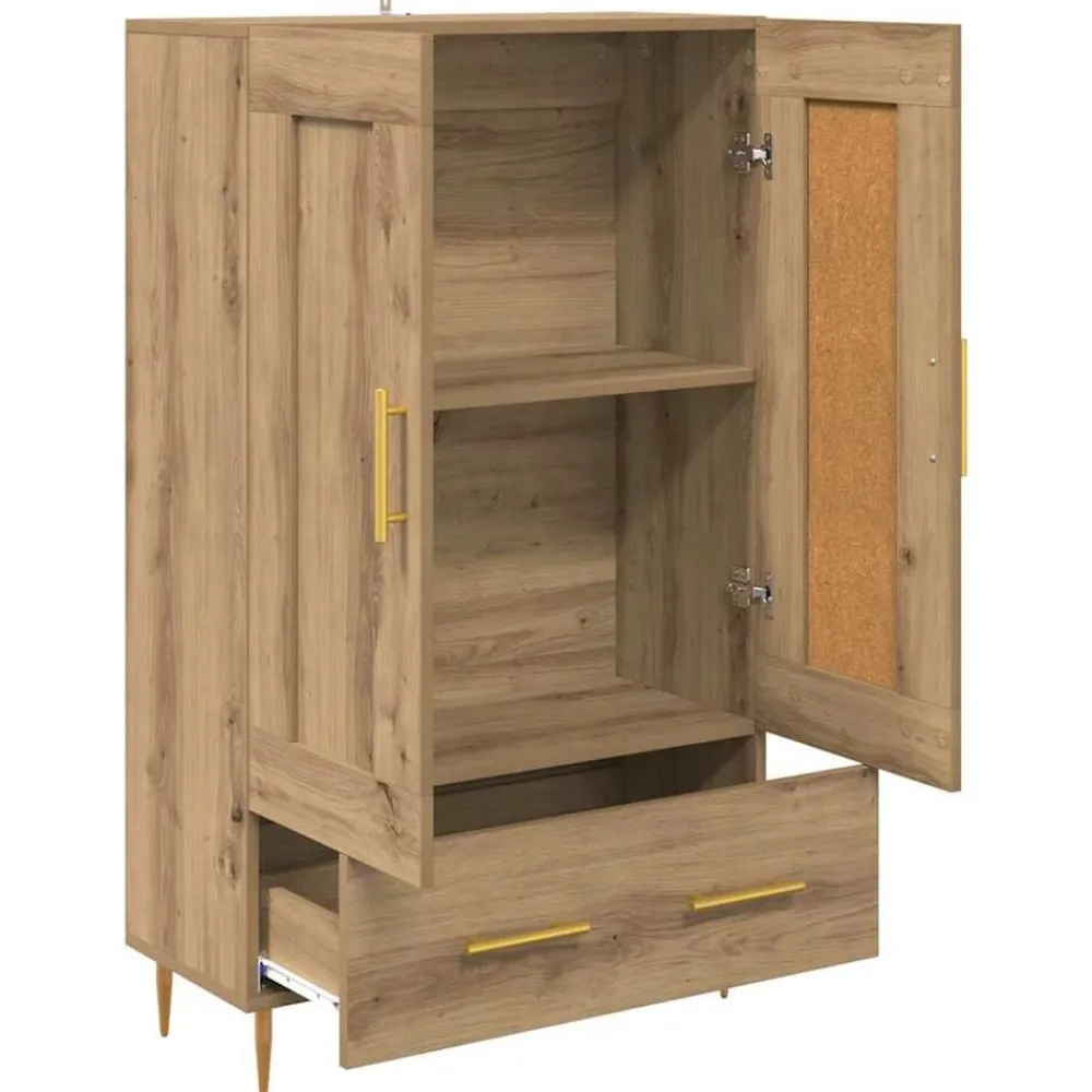 vidaXL Alacena Roble artesanal 69,5 x 31 x 115 cm Madera contrachapada Roble artisan Outlet