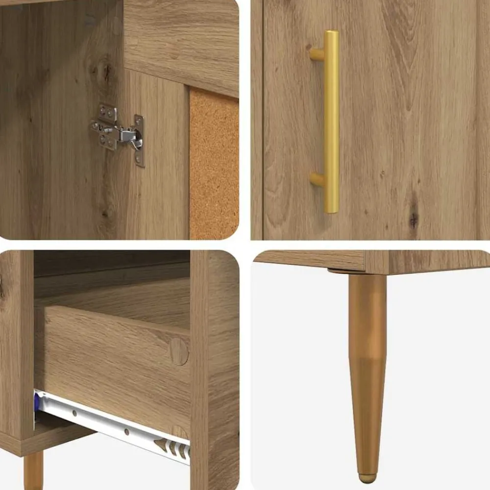 vidaXL Alacena Roble artesanal 69,5 x 31 x 115 cm Madera contrachapada Roble artisan Outlet