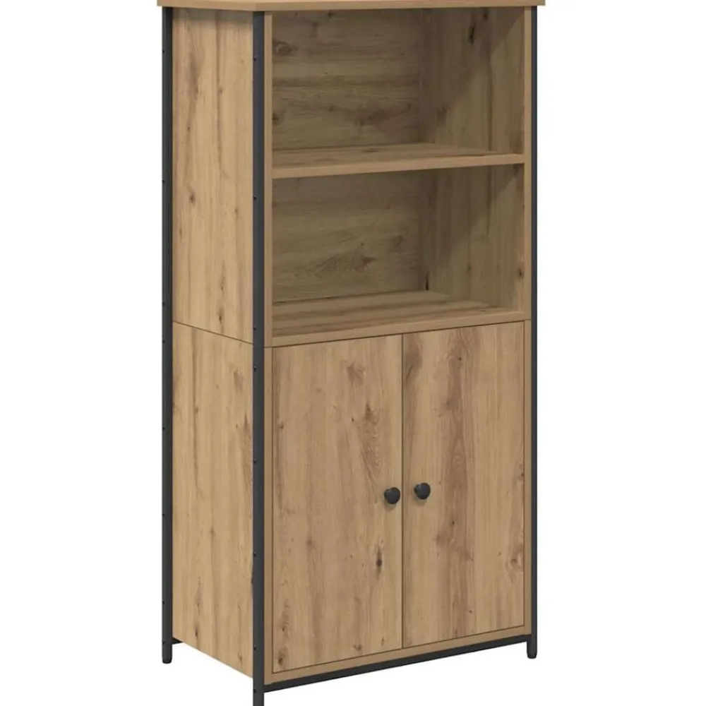 vidaXL Armarios Y Almacenamiento-Alacena Roble artesanal 62 x 36 x 121,5 cm Madera contrachapada