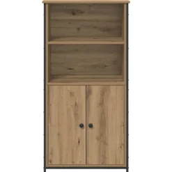 vidaXL Armarios Y Almacenamiento-Alacena Roble artesanal 62 x 36 x 121,5 cm Madera contrachapada