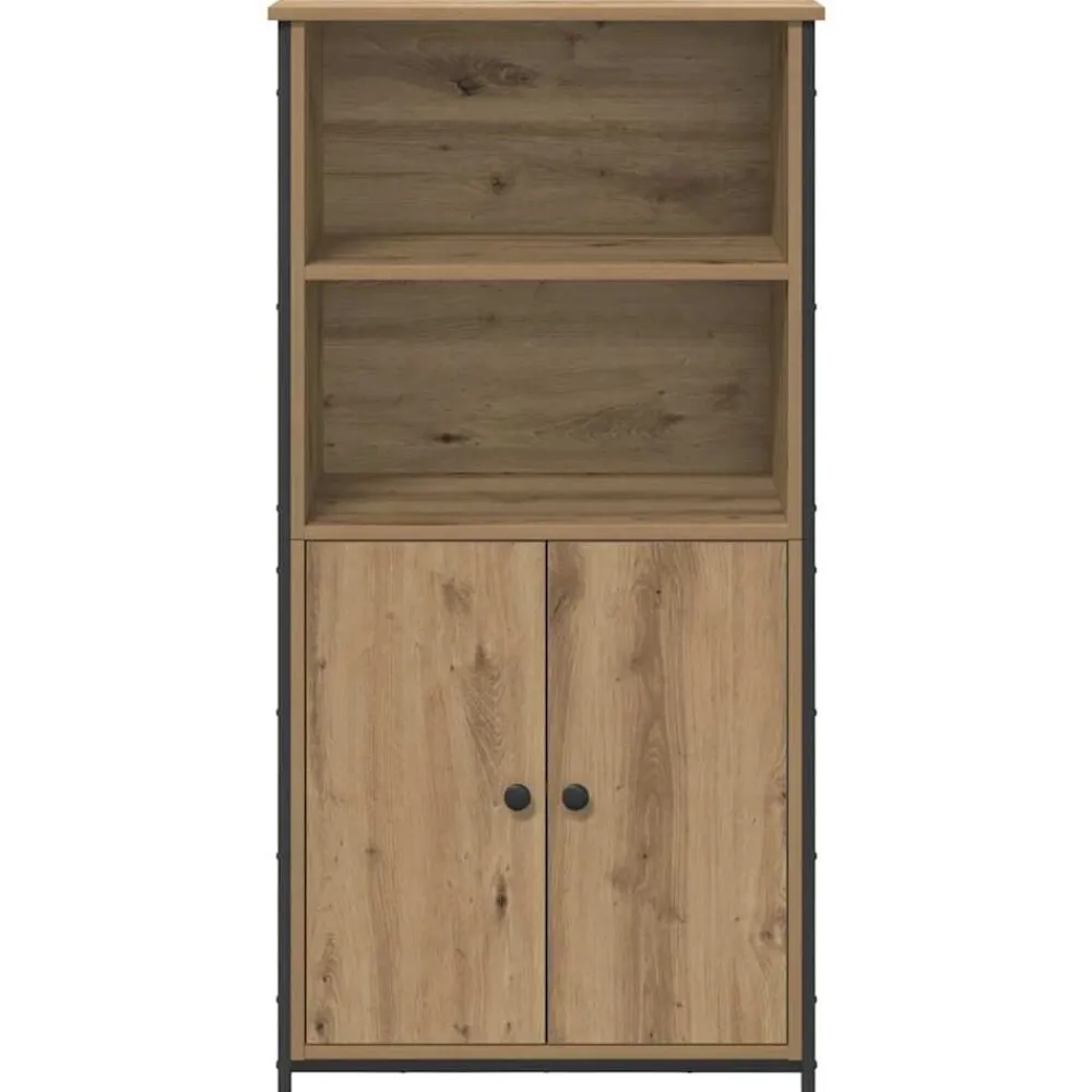 vidaXL Armarios Y Almacenamiento-Alacena Roble artesanal 62 x 36 x 121,5 cm Madera contrachapada