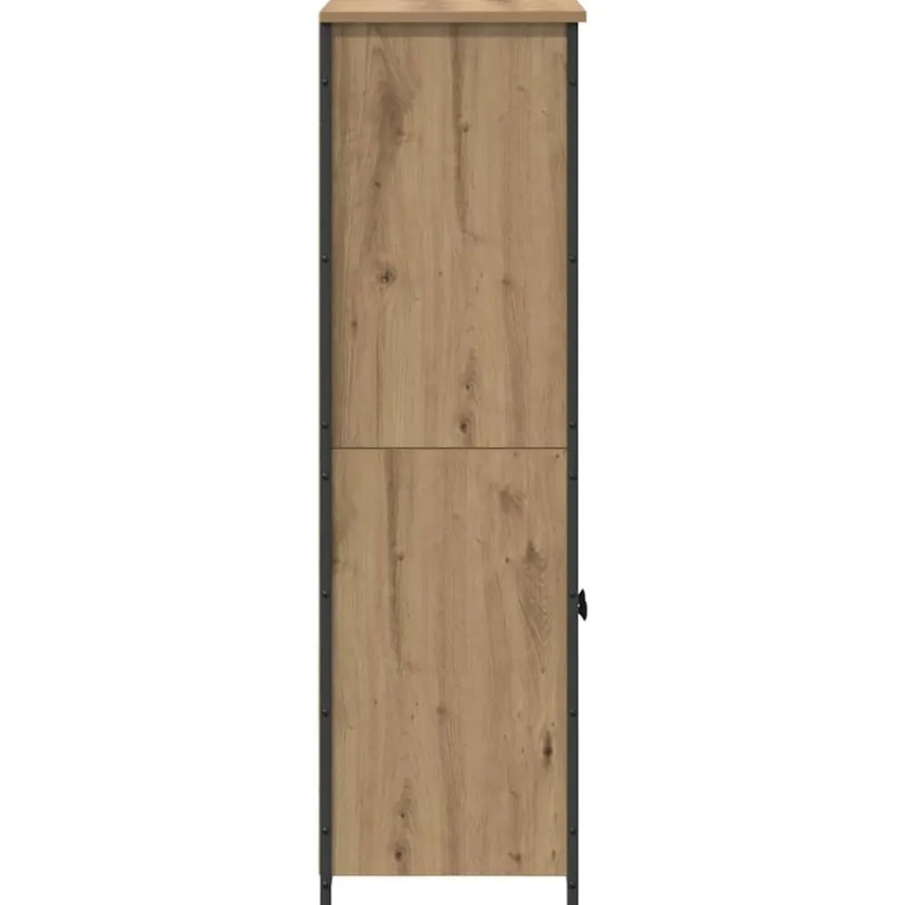 vidaXL Armarios Y Almacenamiento-Alacena Roble artesanal 62 x 36 x 121,5 cm Madera contrachapada