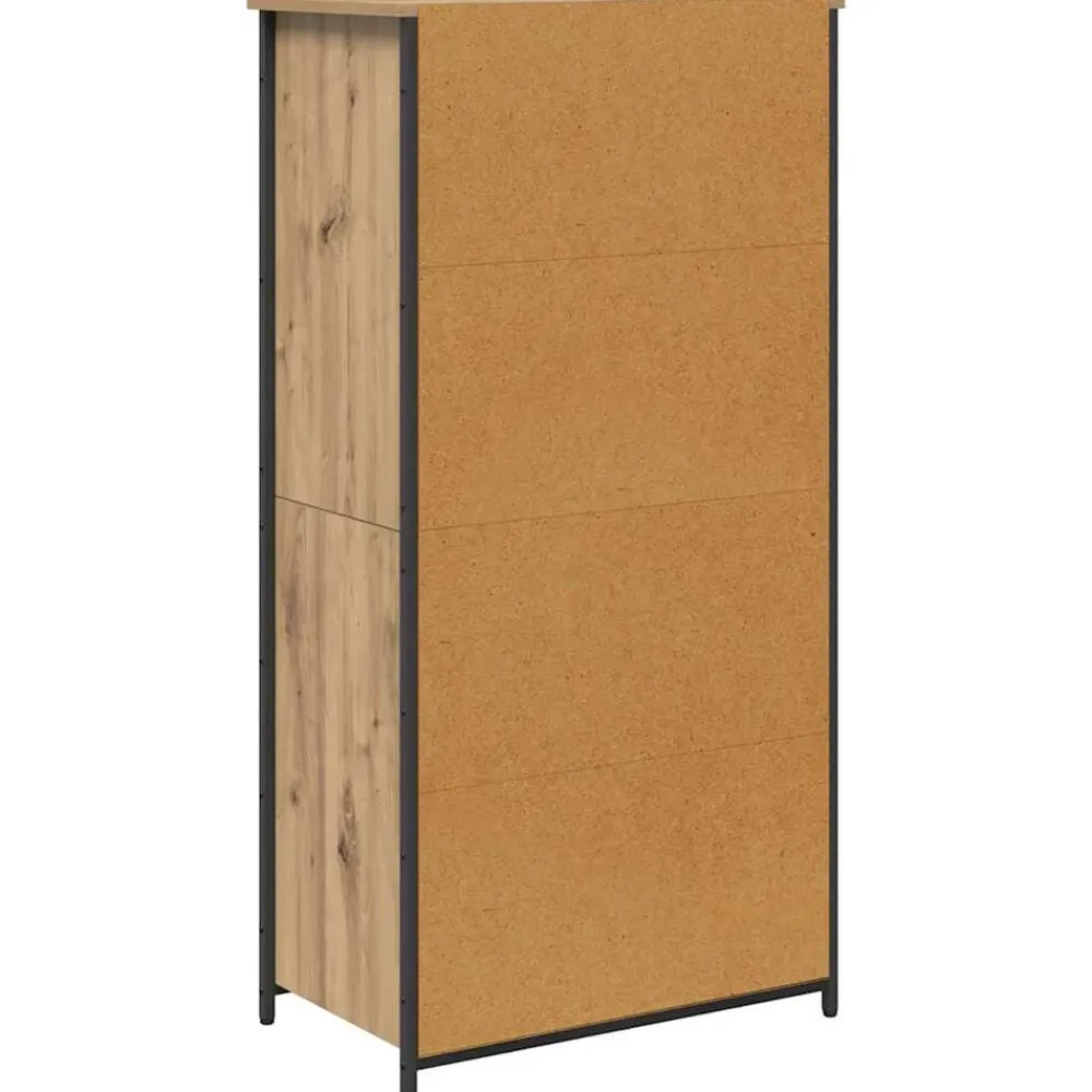 vidaXL Armarios Y Almacenamiento-Alacena Roble artesanal 62 x 36 x 121,5 cm Madera contrachapada