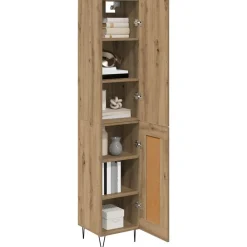 vidaXL Armarios Y Almacenamiento-Alacena Roble artesanal 34,5 x 34 x 90 cm Madera contrachapada