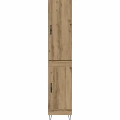 vidaXL Armarios Y Almacenamiento-Alacena Roble artesanal 34,5 x 34 x 90 cm Madera contrachapada