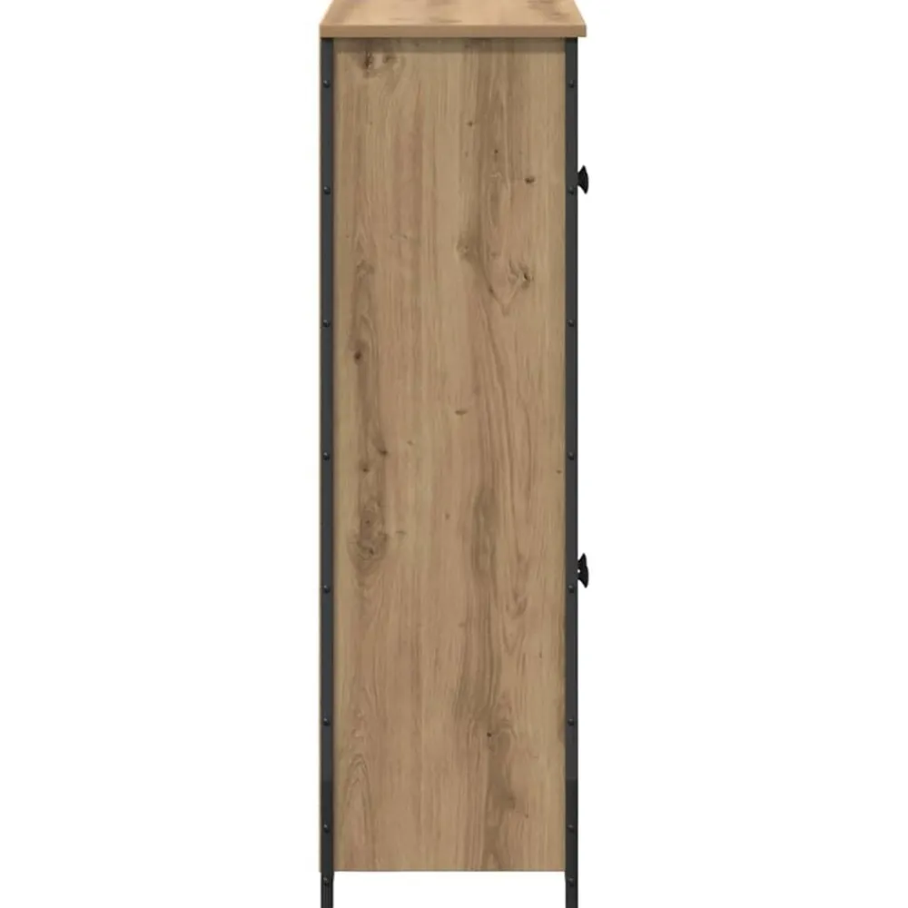 vidaXL Armarios Y Almacenamiento-Alacena Roble artesanal 62 x 32 x 106,5 cm Madera contrachapada