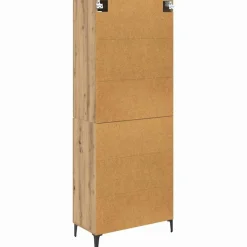 vidaXL Alacena Roble artesanal 69,5 x 34 x 180 cm Madera contrachapada Roble artisan Discount