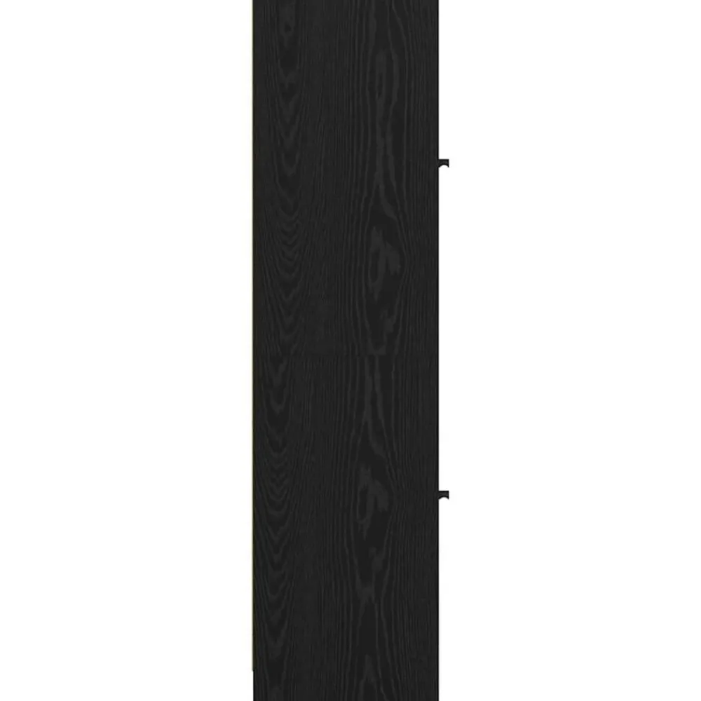 vidaXL Alacena 35 x 37 x 142 cm Madera contrachapada Roble negro Clearance