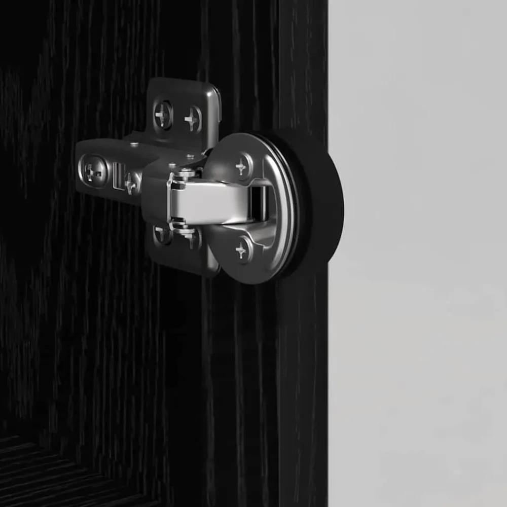 vidaXL Alacena 35 x 37 x 142 cm Madera contrachapada Roble negro Clearance