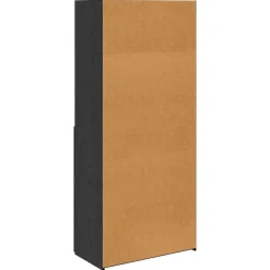 vidaXL Alacena 80 x 42,5 x 185 cm Madera contrachapada Roble negro Clearance