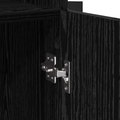 vidaXL Alacena 80 x 42,5 x 185 cm Madera contrachapada Roble negro Clearance