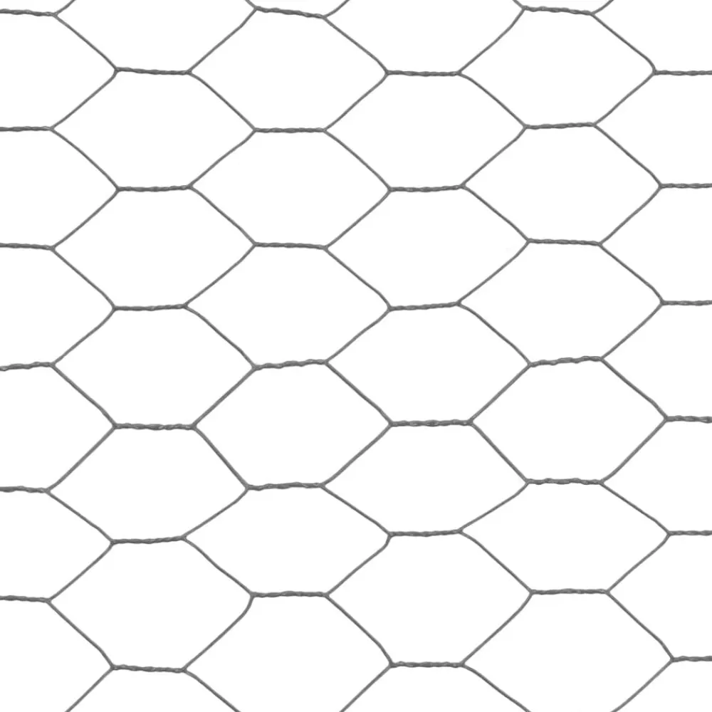 vidaXL Vallas De Jardín-Alambrada de gallinero acero revestimiento PVC 25x0,5 m