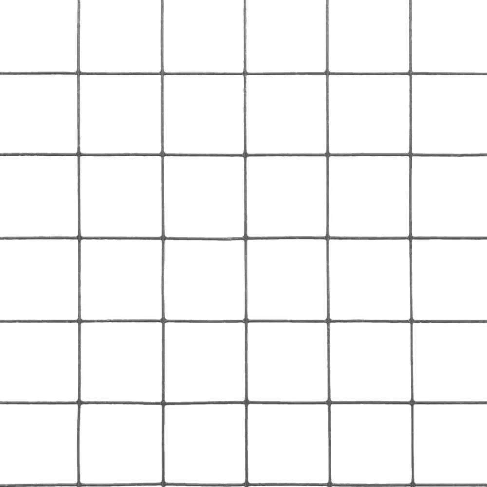 vidaXL Alambrada de gallinero acero revestimiento PVC 10x1 m Gris Best