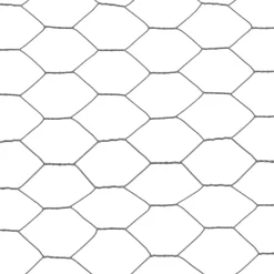 vidaXL Alambrada de gallinero acero revestimiento PVC 25x0,5 m Gris Discount
