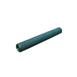 vidaXL Vallas De Jardín-Alambrada de gallinero con revestimiento PVC 25x0,5 m