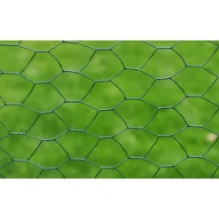 vidaXL Vallas De Jardín-Alambrada de gallinero con revestimiento PVC 25x0,5 m