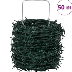 vidaXL Accesorios De Bricolaje-Alambre de púa 50 m