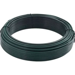 vidaXL Vallas De Jardín-Alambre de sujeción para vallas Verde PVC