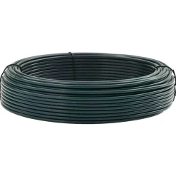 vidaXL Vallas De Jardín-Alambre de sujeción para vallas Verde PVC