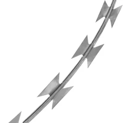 vidaXL Accesorios De Bricolaje-Alambre para concertina BTO-22 con clips acero galvanizado 60 m