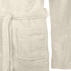vidaXL Albornoz KINN S Algodón Crema New