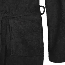 vidaXL Albornoz KINN S Algodón Negro Online