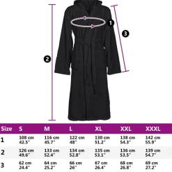 vidaXL Ropa Y Accesorios-Albornoz KINN S Algodón