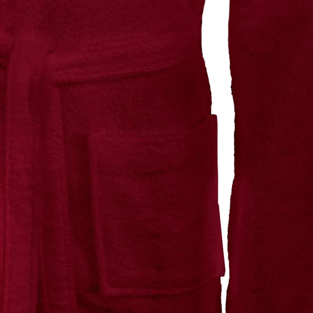vidaXL Albornoz KINN Rojo S Algodón Burdeos Online
