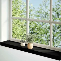 vidaXL Alféizares de ventana 2 uds madera maciza roble marrón oscuro Marr&oacute;n oscuro