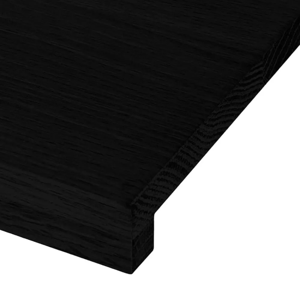 vidaXL Alféizares de ventana 2 uds madera maciza roble marrón oscuro Marrón oscuro
