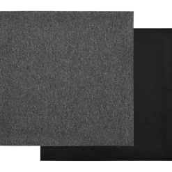 vidaXL Alfombra 20 pcs 50 x 50 cm 100% Polipropileno Antracita Outlet