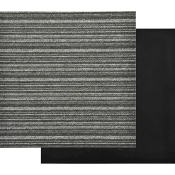 vidaXL Alfombra 20 pcs 50 x 50 cm 100% Polipropileno Antracita a rayas Hot