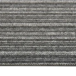 vidaXL Alfombra 20 pcs 50 x 50 cm 100% Polipropileno Antracita a rayas Hot