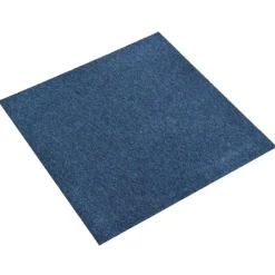 vidaXL Alfombra 20 pcs 50 x 50 cm 100% Polipropileno Azul oscuro Hot