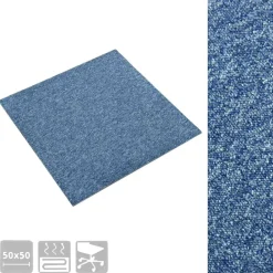 vidaXL Materiales De Construcción-Alfombra 20 pcs 50 x 50 cm 100% Polipropileno