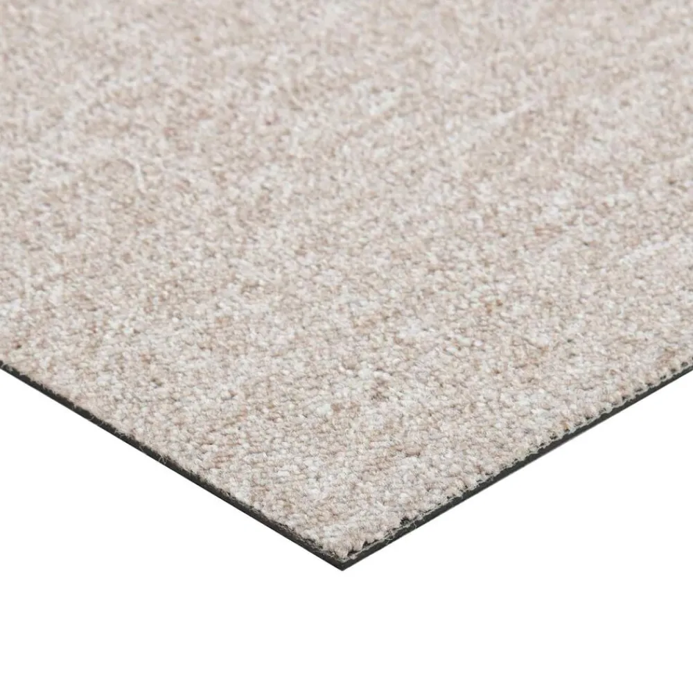 vidaXL Alfombra 20 pcs 50 x 50 cm 100% Polipropileno Beige claro Best
