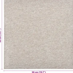vidaXL Alfombra 20 pcs 50 x 50 cm 100% Polipropileno Beige claro Best